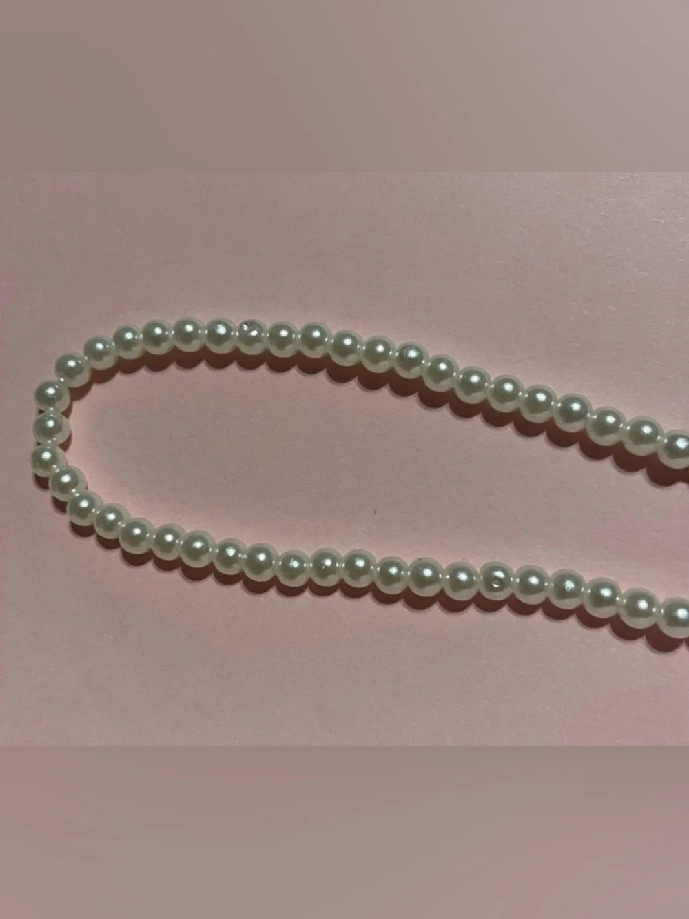 Costume Faux Pearl Necklace #9367
